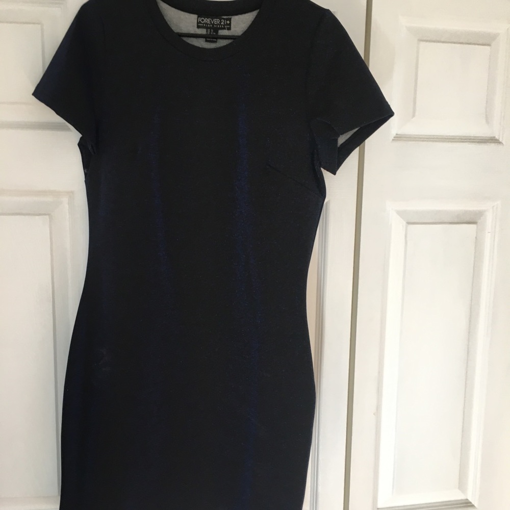 Cute blue metallic dress